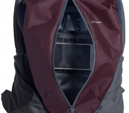 Manhattan Airpack 15.6" Backpack, Colour Plum/Black – image 5