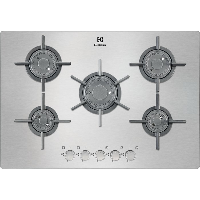 Electrolux EGU7657NOX hob Stainless steel Built-in Gas 5 zone(s)