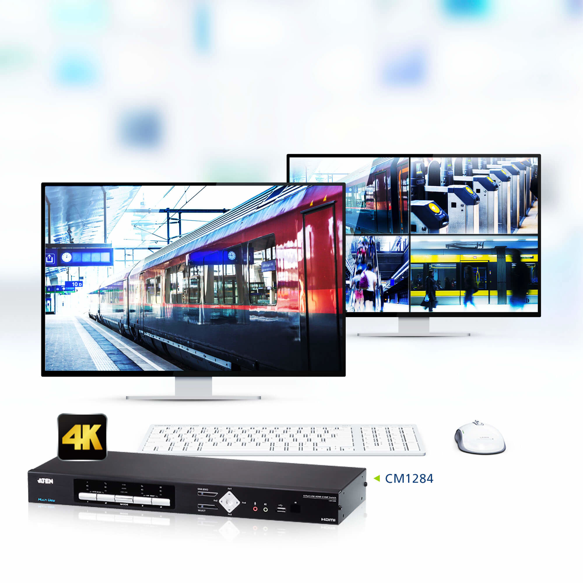 ATEN CM1284 KVM switch Rack mounting Black – image 4