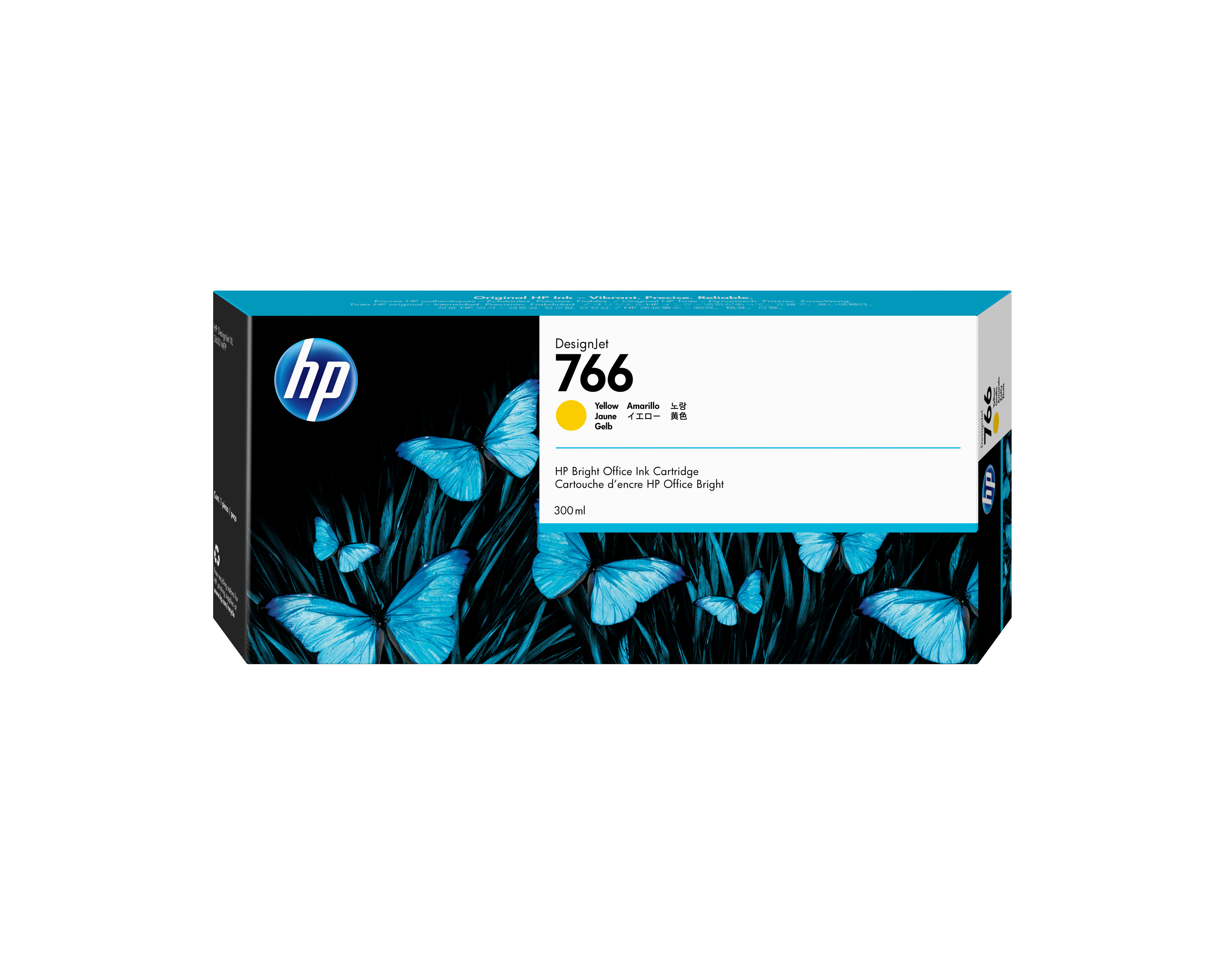 HP 766 300-ML YELLOW INKCRTG .