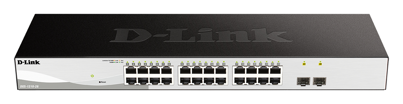 D-Link 26-Port Gigabit Smart Managed Switch including 2 SFP ports