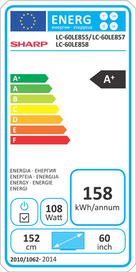 Sharp LC-60LE857E TV – image 2