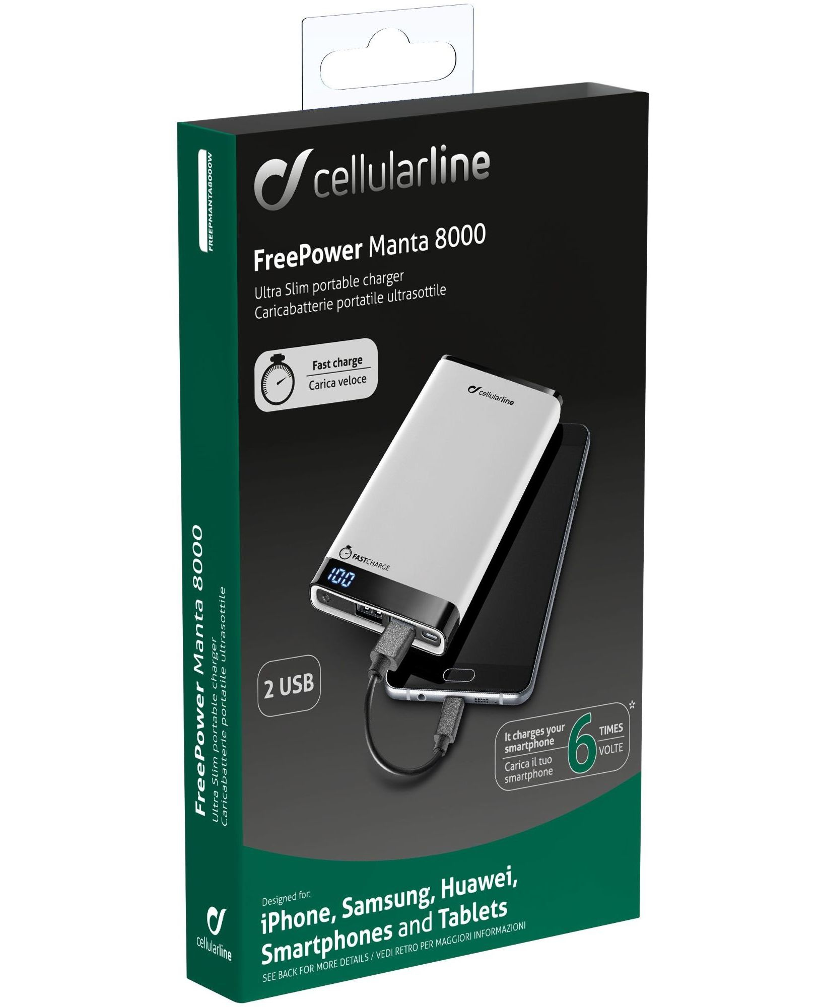 Cellularline Freepower Manta 8000 - Universale – image 2