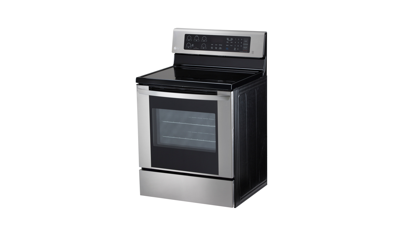 LG LRE3061ST cooker Freestanding cooker Electric Ceramic hob Stainless steel – image 7