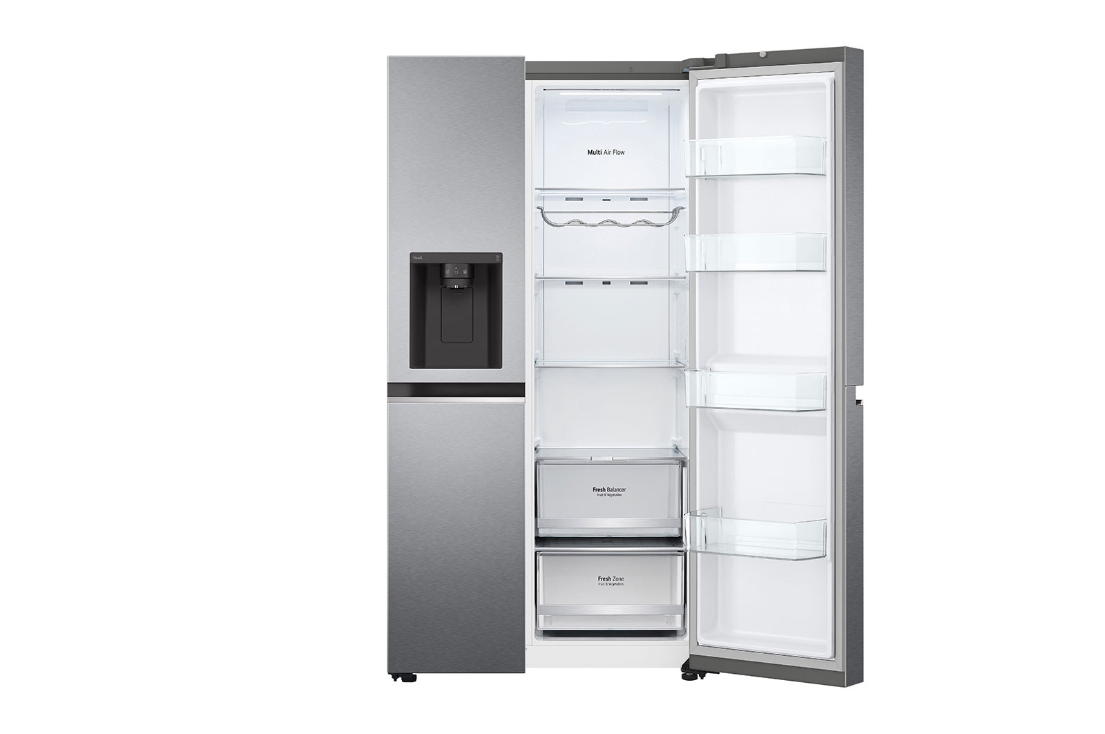LG GSLV80DSLF side-by-side refrigerator Freestanding – image 4