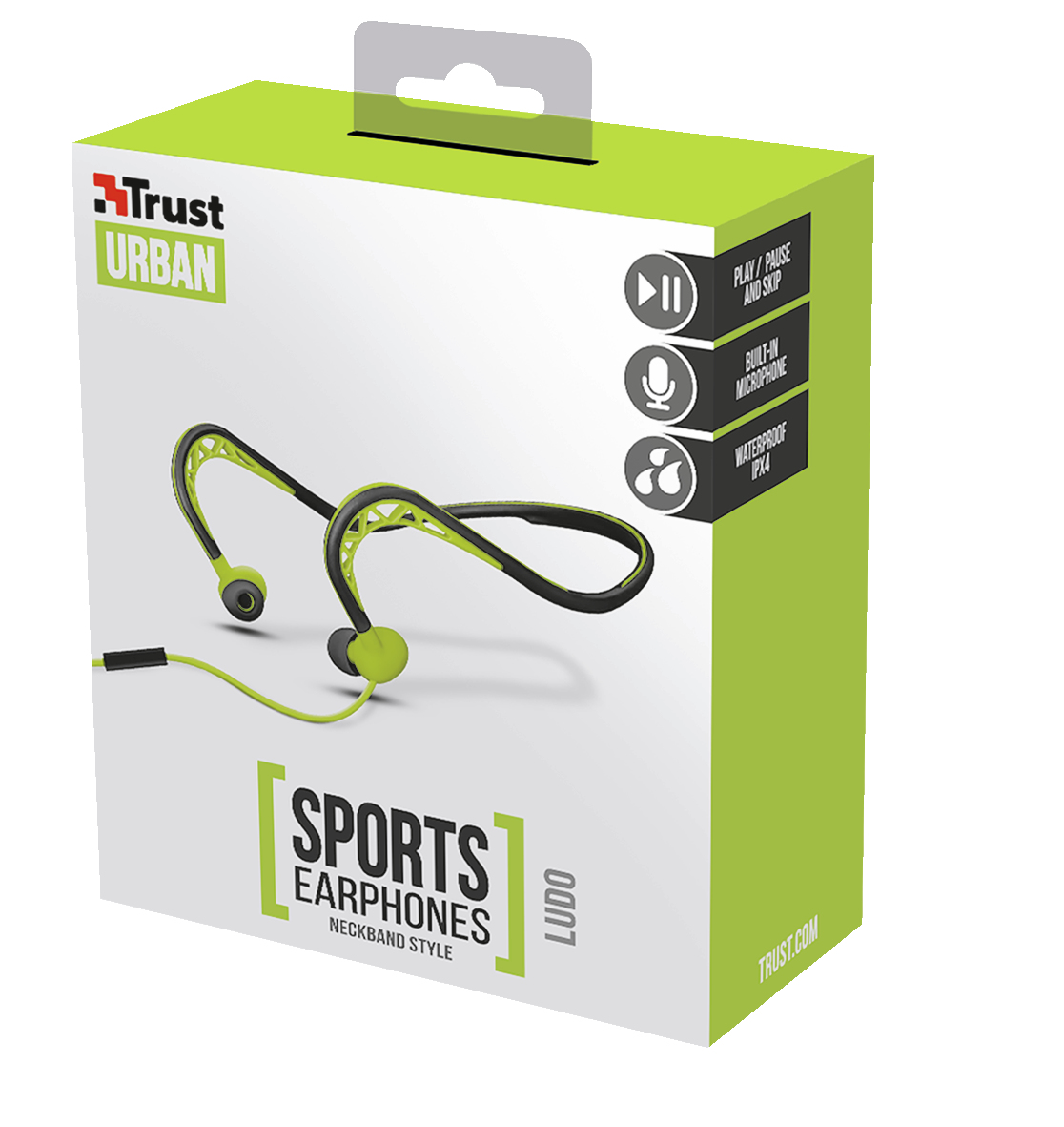 Trust Ludo Headset Wired In-ear, Neck-band Calls/Music Black, Green – image 5