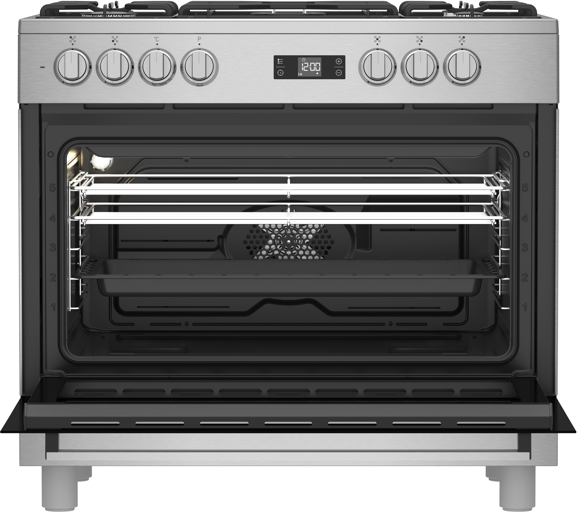 Beko GF15320DXNS cooker Range cooker Electric Gas Stainless steel – image 5