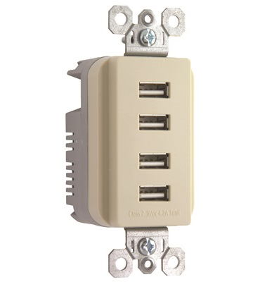 Legrand TM8USB4ICC6 mobile device charger Universal Ivory AC Indoor