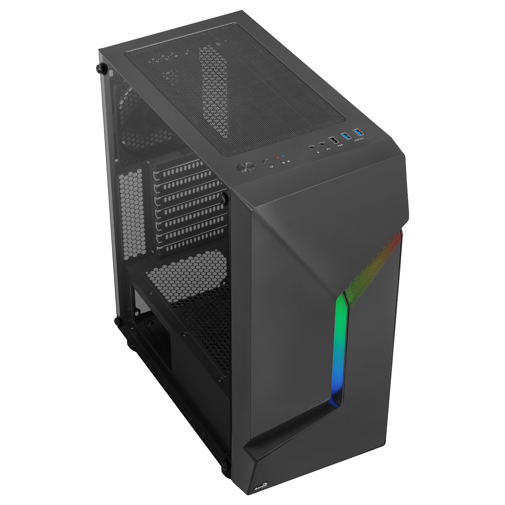 Aerocool SCAPEBKV1 Gaming ATX Case Front RGB LED Tempered Glass – image 5