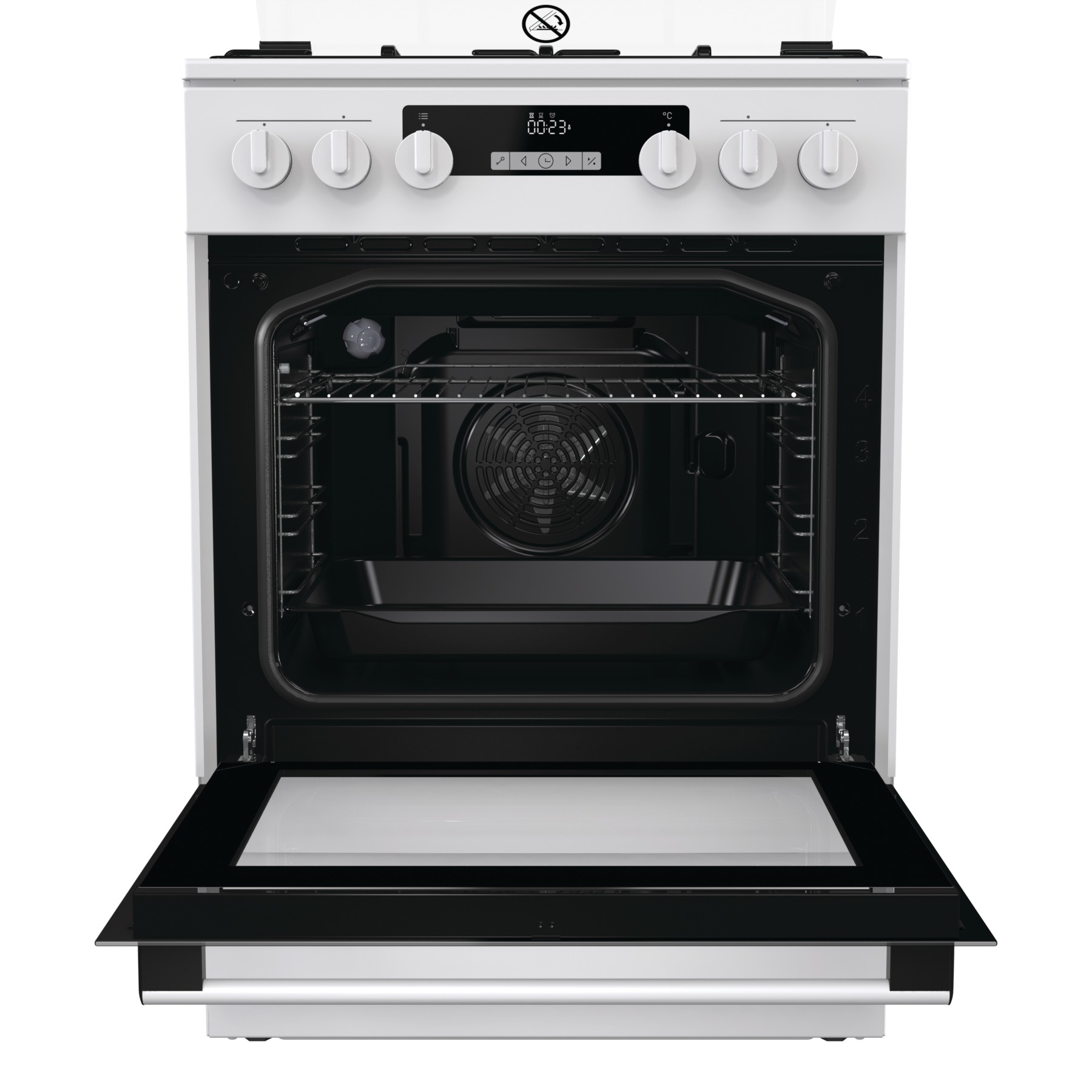 Hisense HC6521BW cooker Freestanding cooker Electric Gas White – image 5