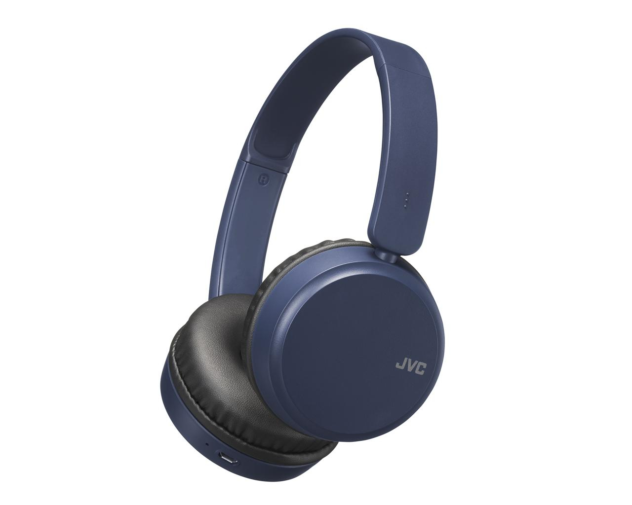 JVC HA-S35BT-A headphones/headset Wireless Head-band Calls/Music Bluetooth Black, Blue – image 1