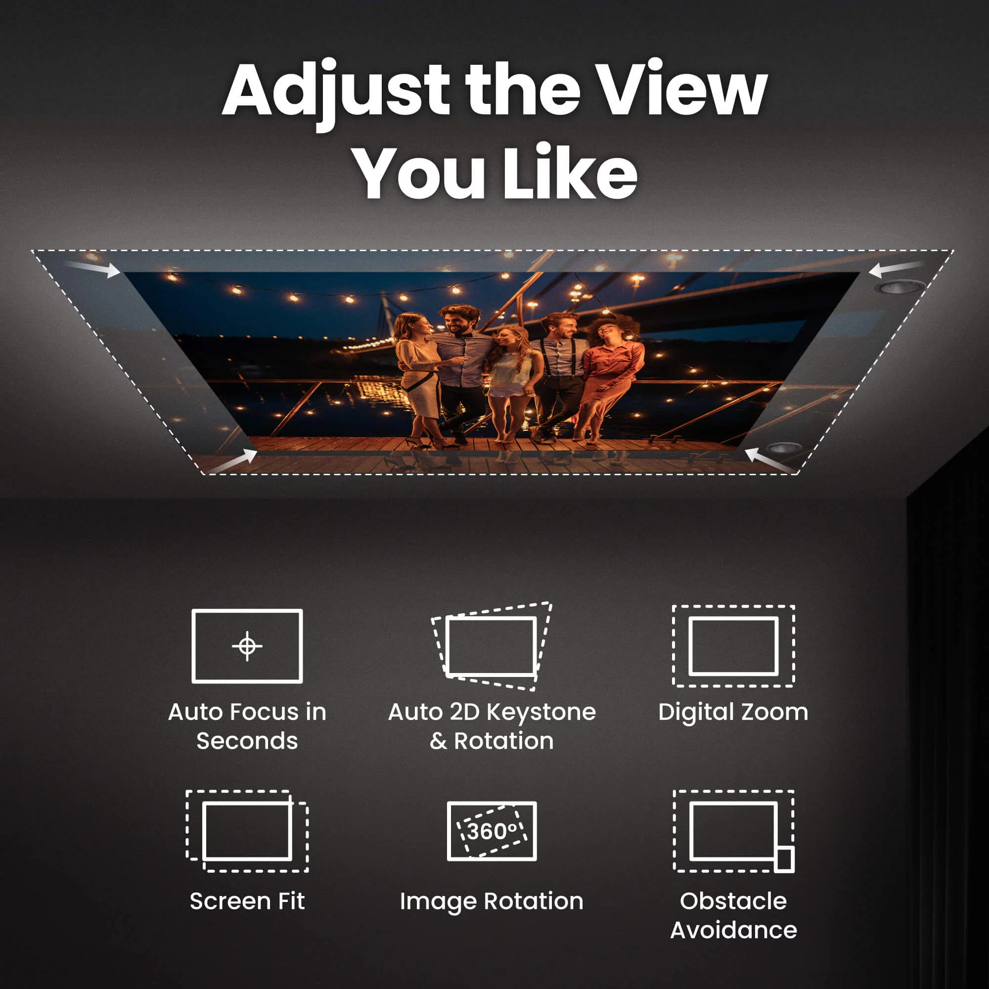 BenQ GV50p Standard throw projector 500 ANSI lumens DLP 1080p (1920x1080) Black – image 2