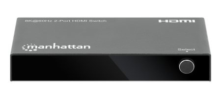 Manhattan HDMI Switch 2-Port, 8K@60Hz, Connects x2 HDMI sources to x1 display, Automatic Switching, Includes Micro-USB to USB-A power cable, Black, Three Year W – image 6
