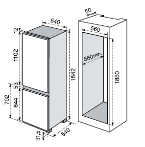 Electrolux FI23/11V fridge-freezer Built-in – image 2