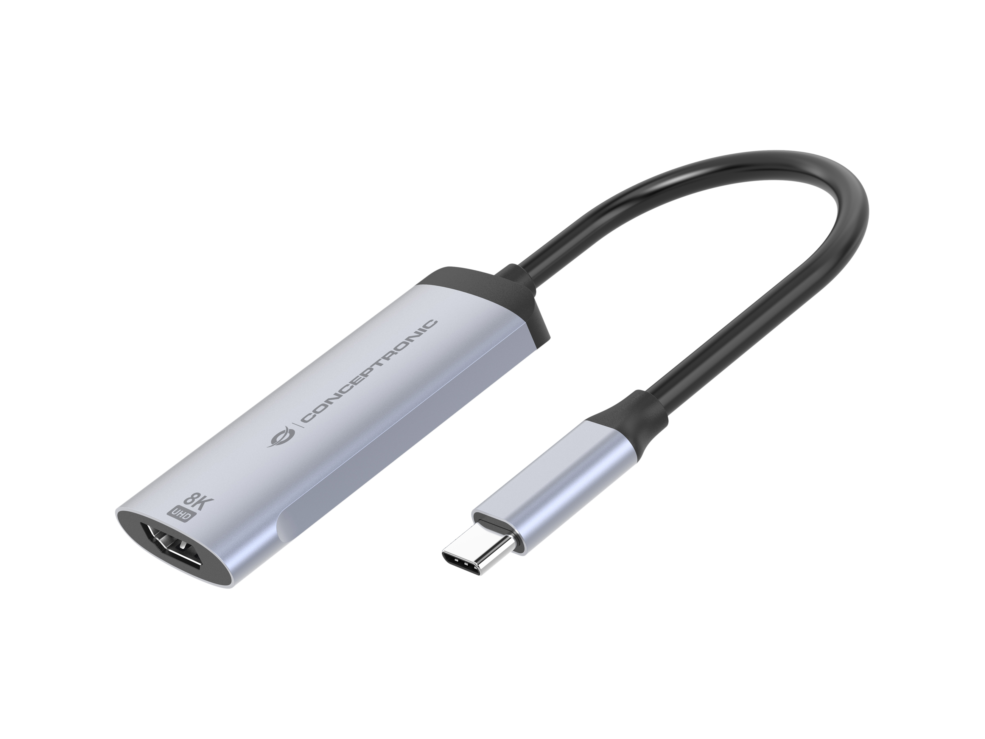 Conceptronic ABBY23G adattatore grafico USB 7680 x 4320 Pixel Argento