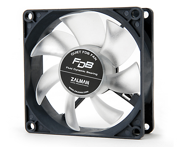 Zalman ZM-F1 FDB computer cooling system Computer case Fan 8 cm Black, White image 2