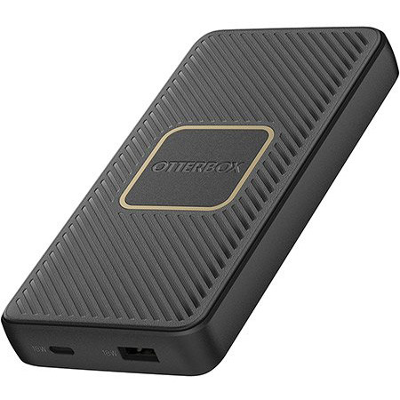 OtterBox Powerbank Fast Charge 10000 mAh Snabbladdning, 10W trådlös QI-laddning, 18W USB-A och USB-C utgång