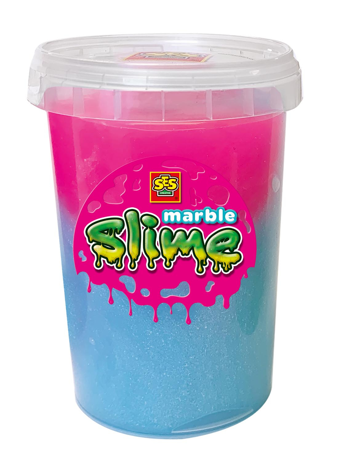 SES Creative Slime effetto marmo - Blu e rosa 200 gr