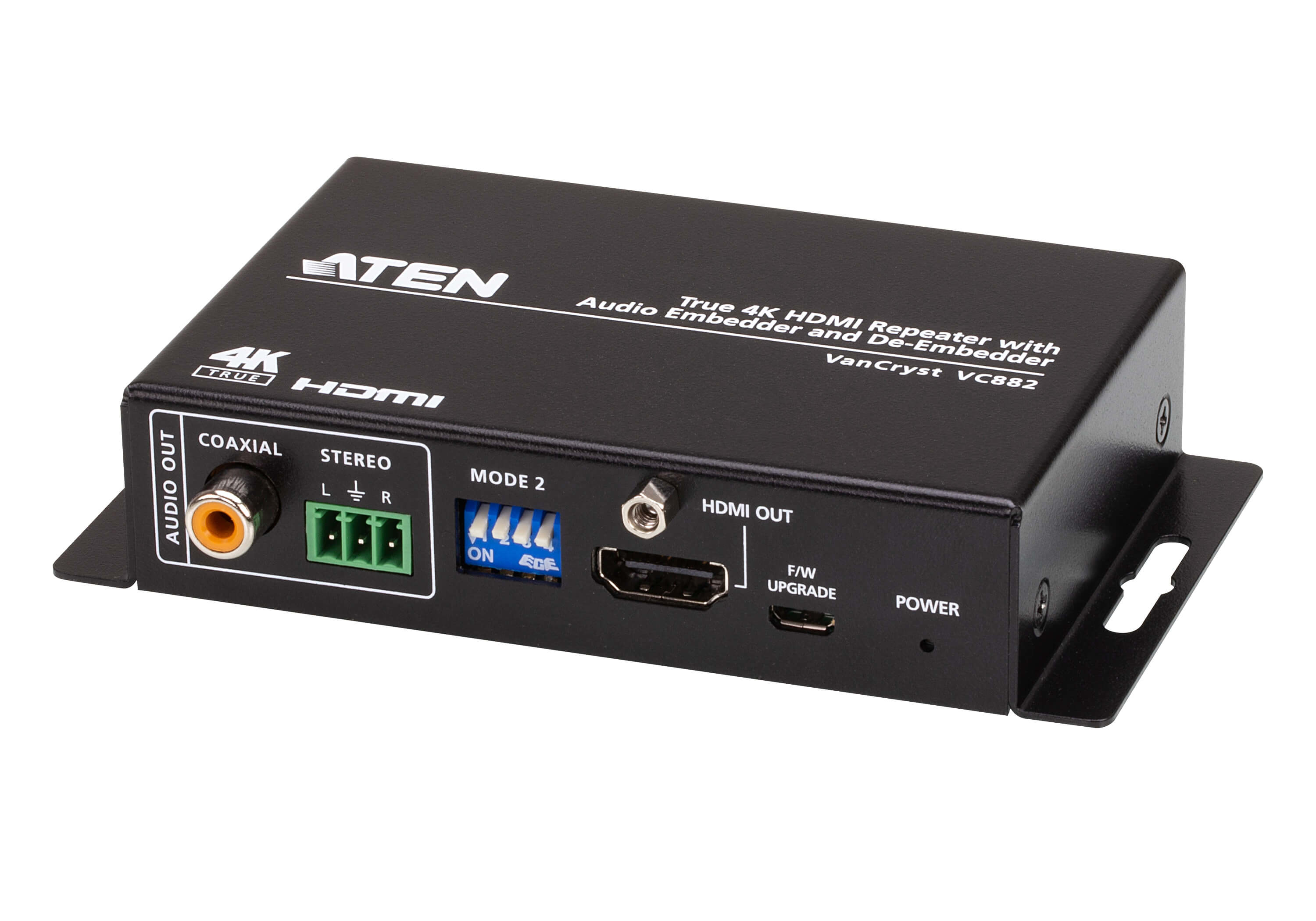 ATEN True 4K HDMI Repeater med Audio Embedder och De-Embedder