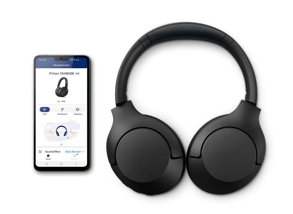 Philips TAH8506BK/00 headphones/headset Wireless Head-band Calls/Music USB Type-C Bluetooth Black image 11