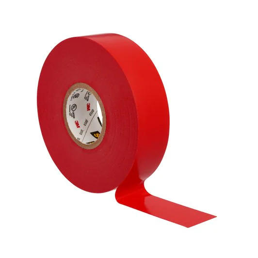 Resim 3M 7100238735 Elektrik Bandı, Kırmızı, 20m x 19mm, PVC, 600V