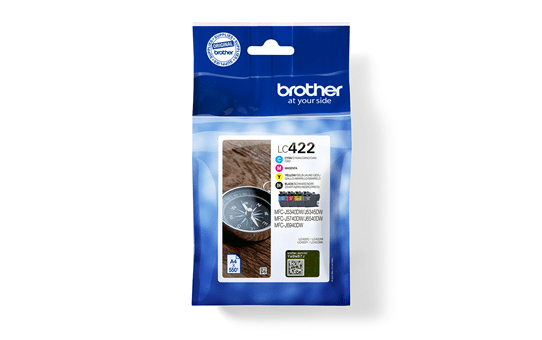 Brother LC422VAL bläckpatroner 4 styck Original Svart, Cyan, Magenta, Gul