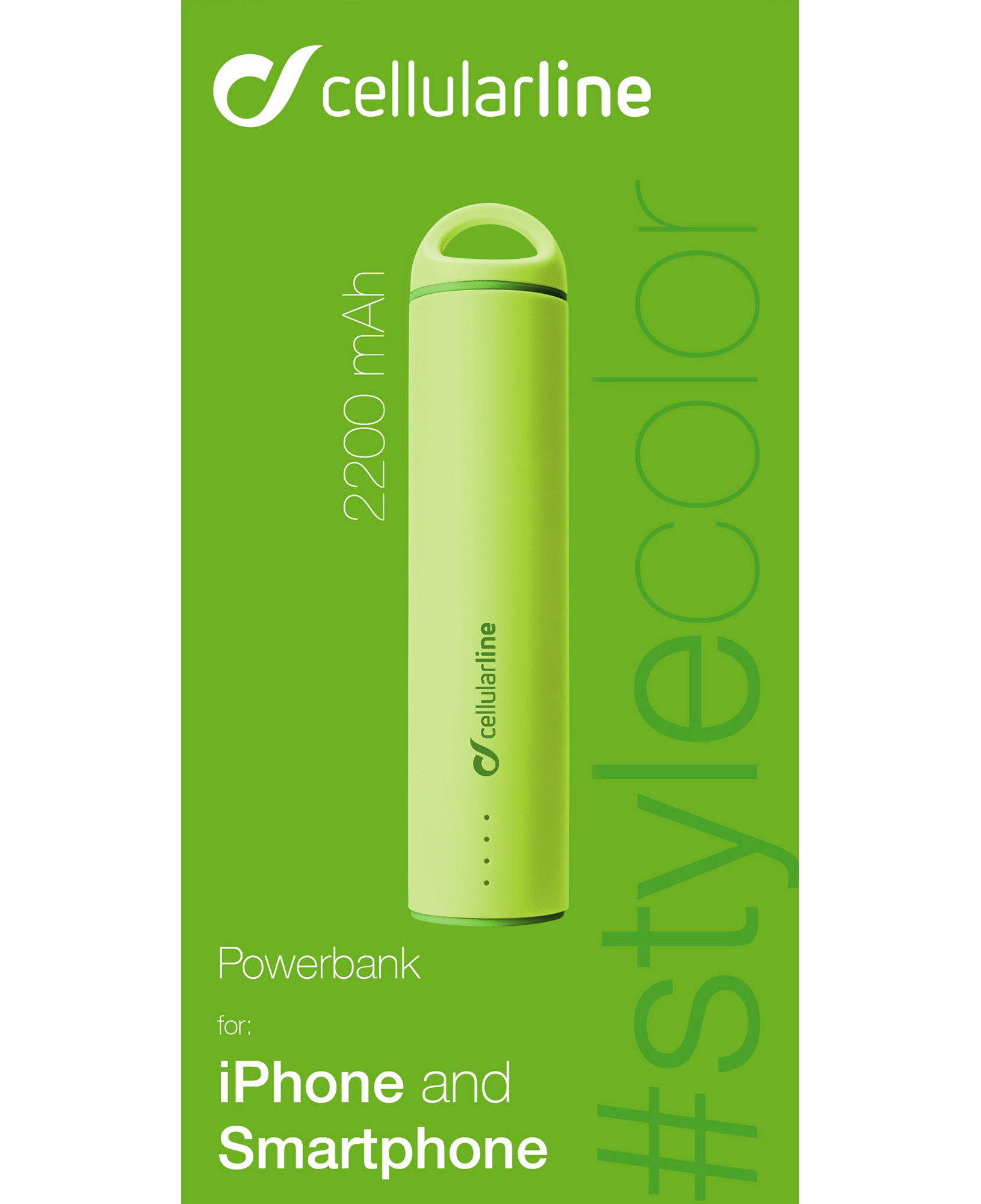 Cellularline Powerbank #Stylecolor 2200 - Universal – image 3