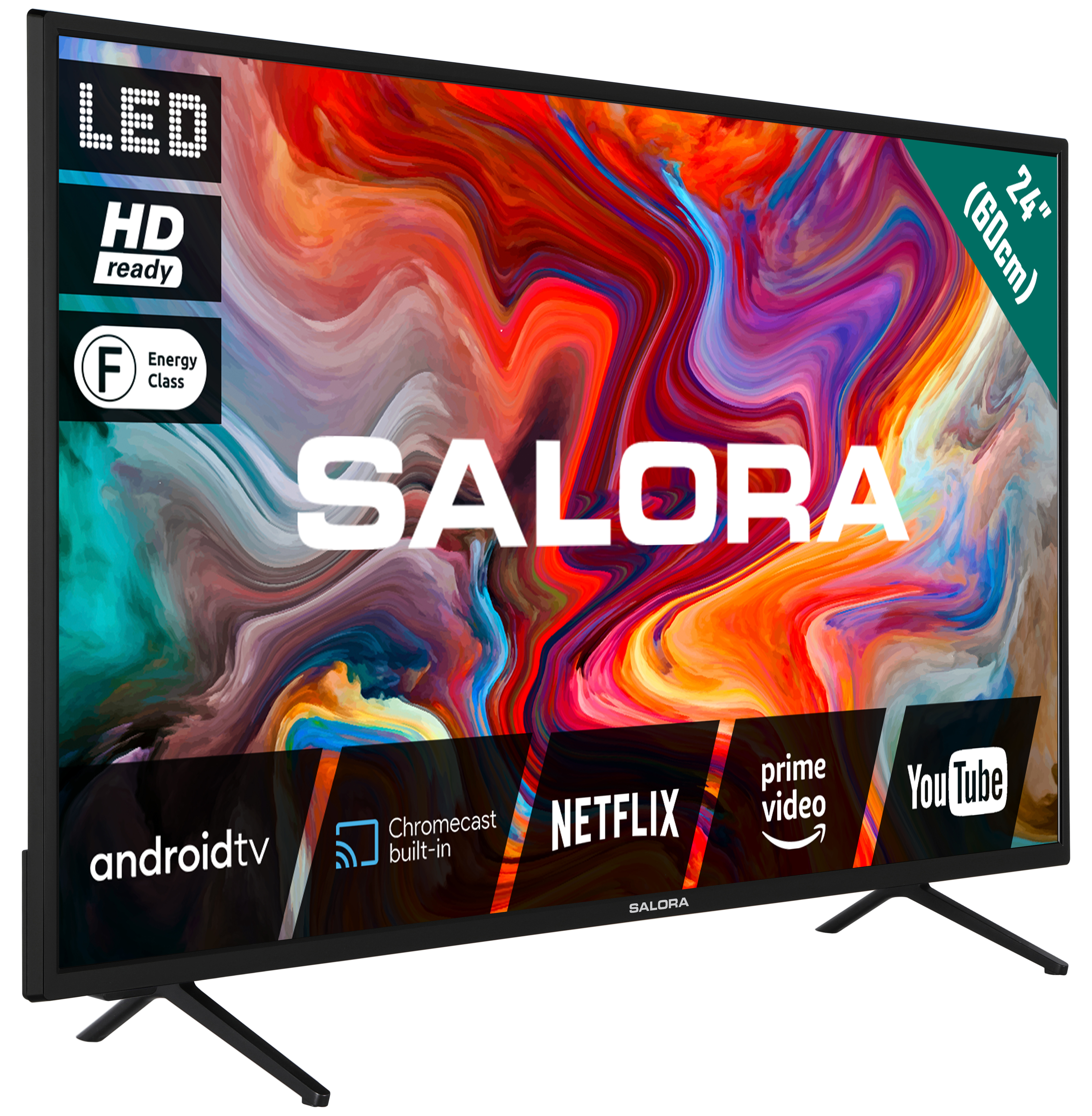 TV Salora LED SMART24TV 24 HD 50Hz Smart TV Android TV HDR10 HLG WiFi — photo 2