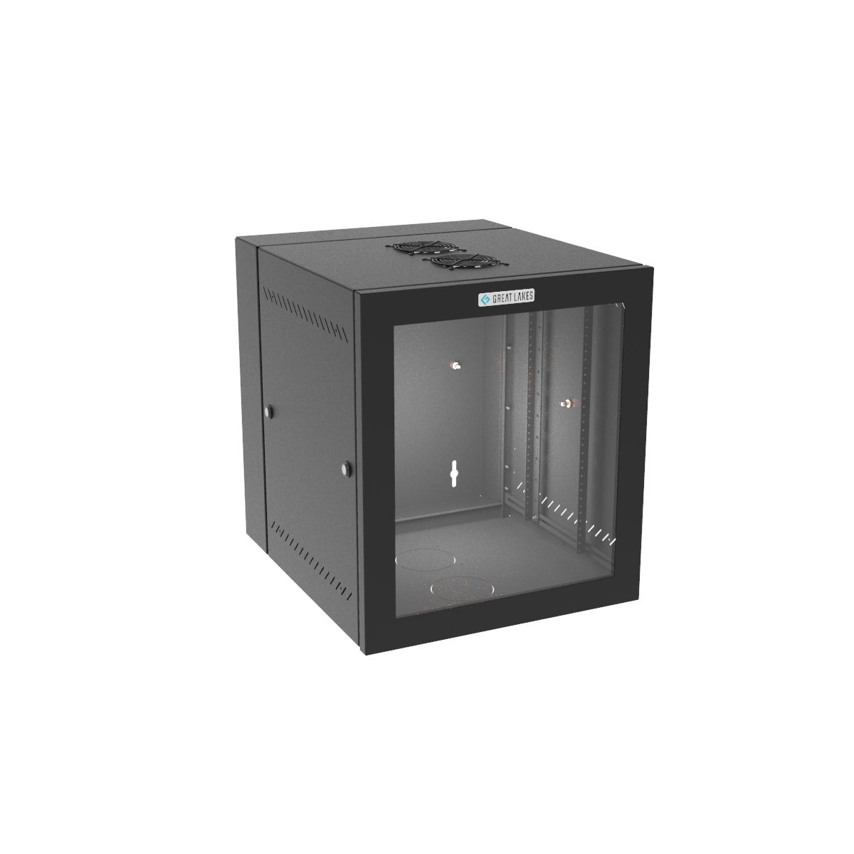 Vertiv GL24WMP-B-AF rack cabinet 12U Wall mounted rack Black – image 1