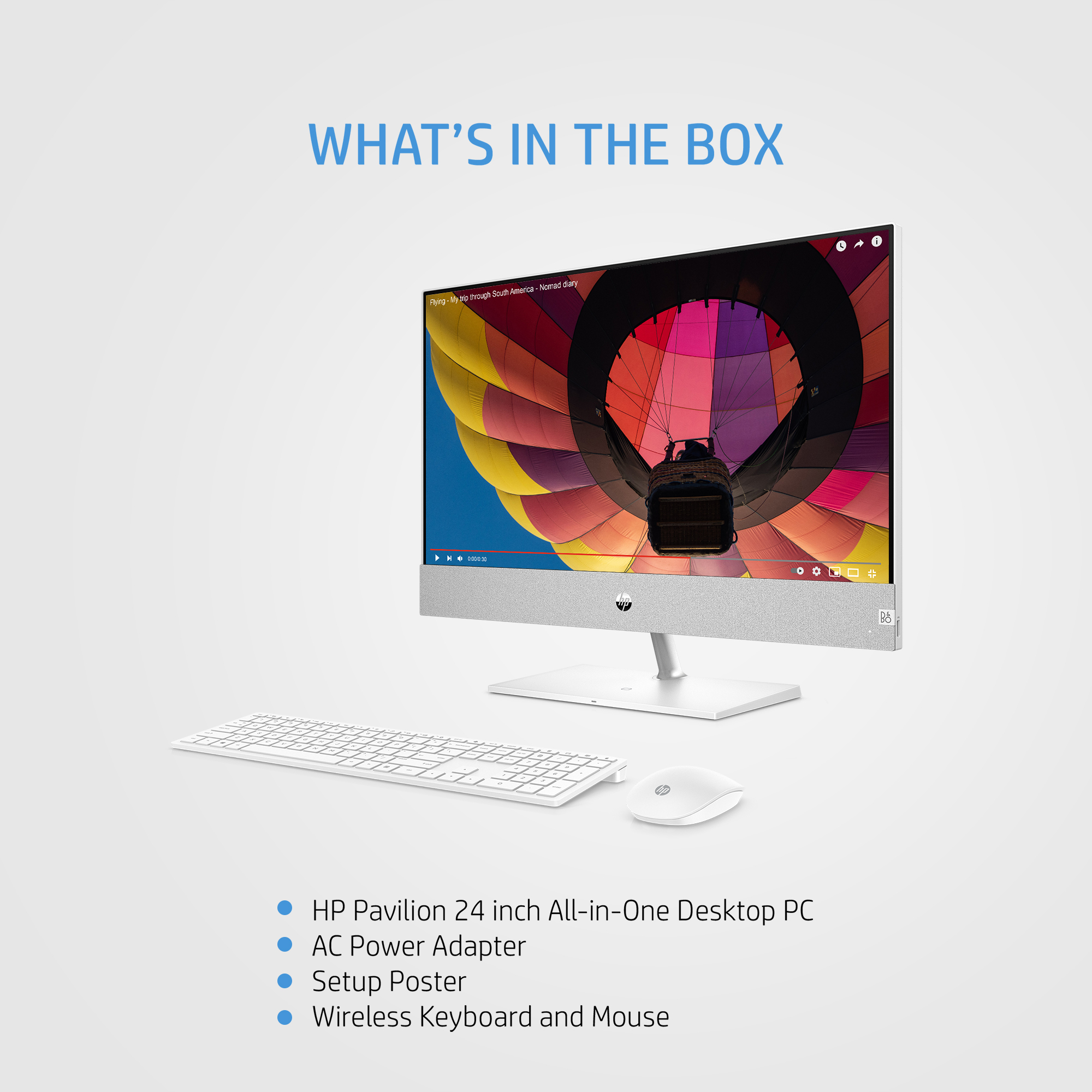HP Pavilion 24-ca0017na AMD Ryzen™ 7 5700U 60.5 cm (23.8″) 1920 x 1080 pixels All-in-One PC 16 GB DDR4-SDRAM 1 TB SSD Windows 11 Home Wi-Fi 6 (802.11ax) White image 4
