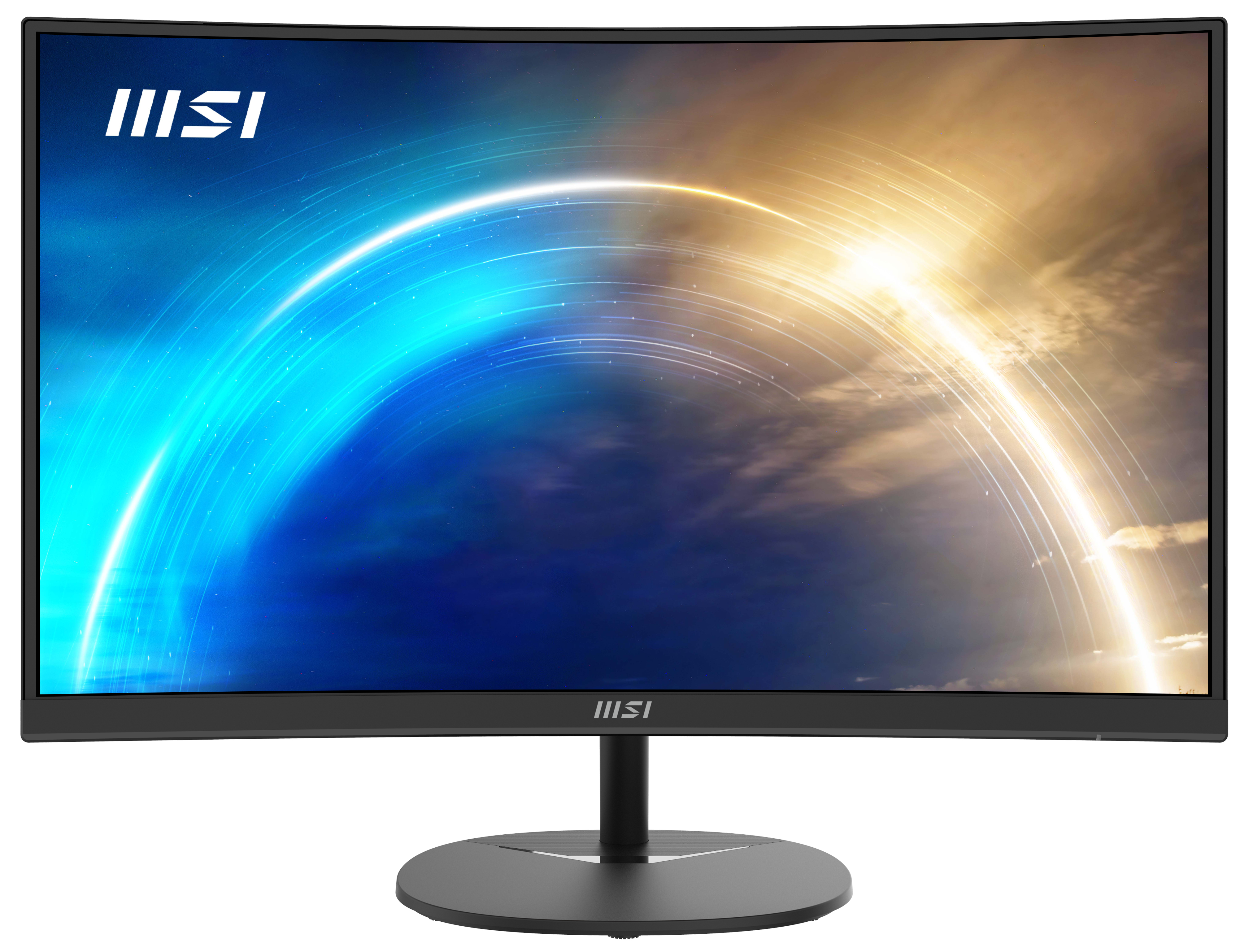 MSI Pro MP271C 27 Inch Curved Monitor, 1500R, Full HD (1920 x 1080), 75Hz, VA, 4ms, FreeSync, HDMI, VGA, Built-in Speakers, Anti-Glare, Anti-Flicker, Less Blue light, TÜV Certified, VESA, Kensington, Black image 2