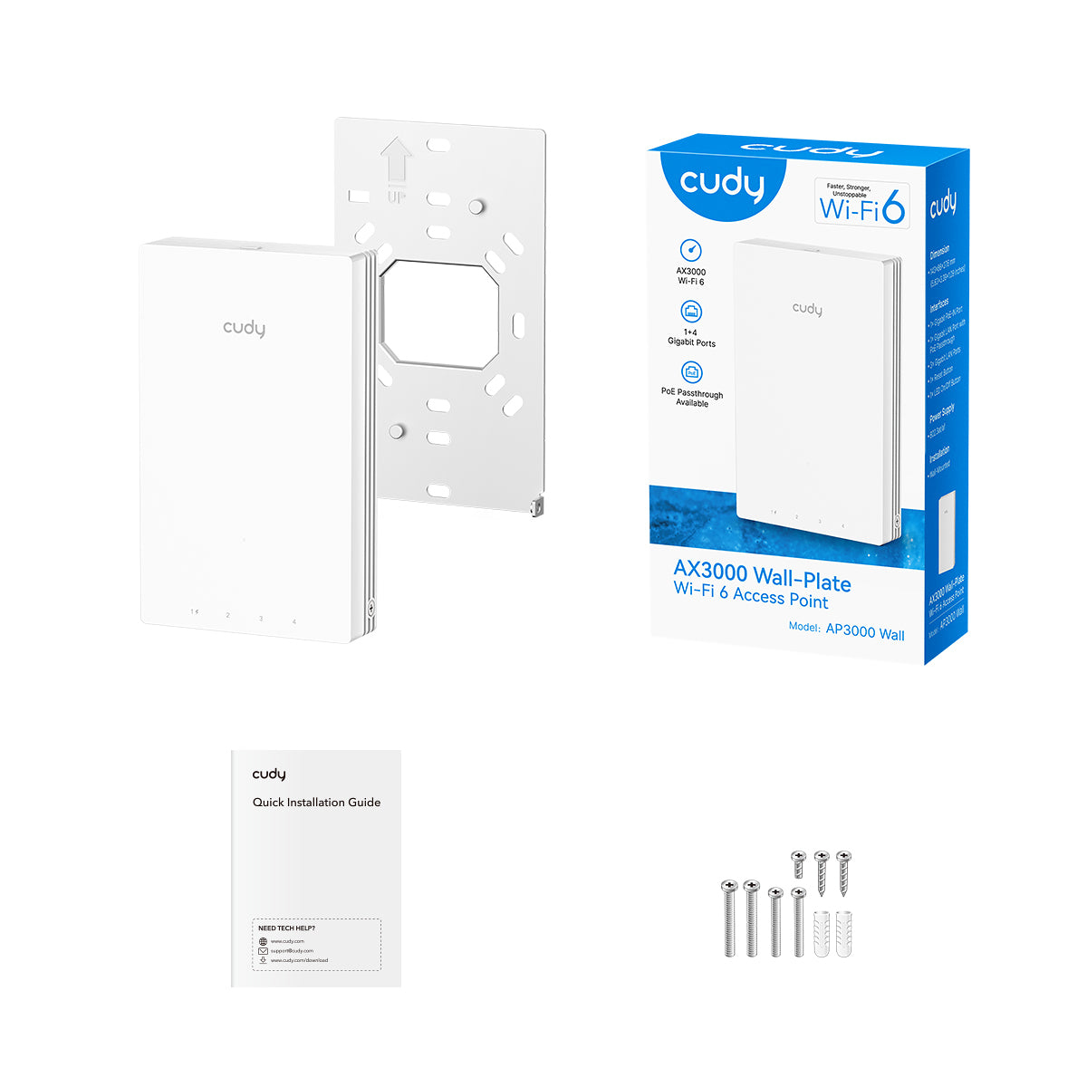 Cudy AX3000 Gigabit Wall-Plate Wi-Fi 6 Access – image 5