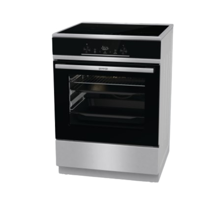 Gorenje GEITS6E71PBG cooker Freestanding cooker Electric Zone induction hob Black, Stainless steel – image 6