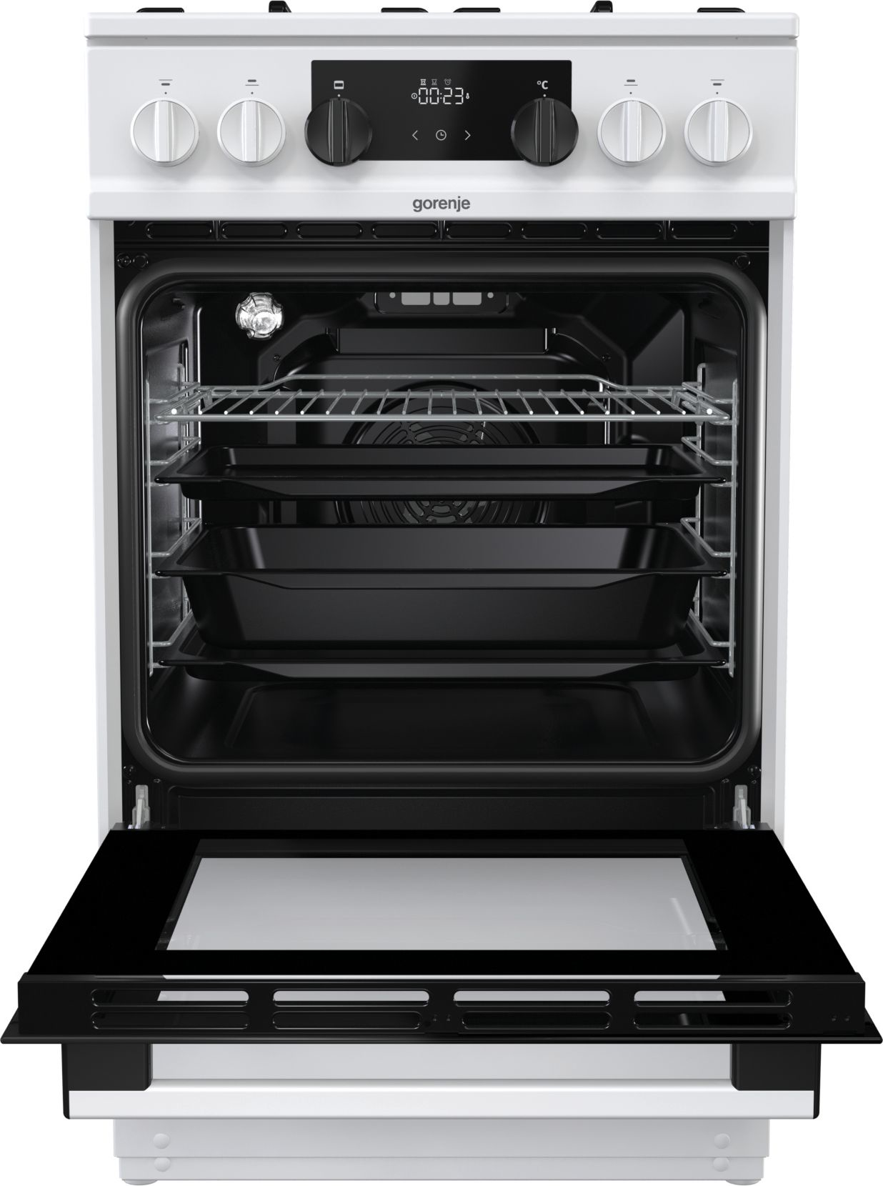 Gorenje K5351WH cooker Freestanding cooker Electric Gas White – image 4