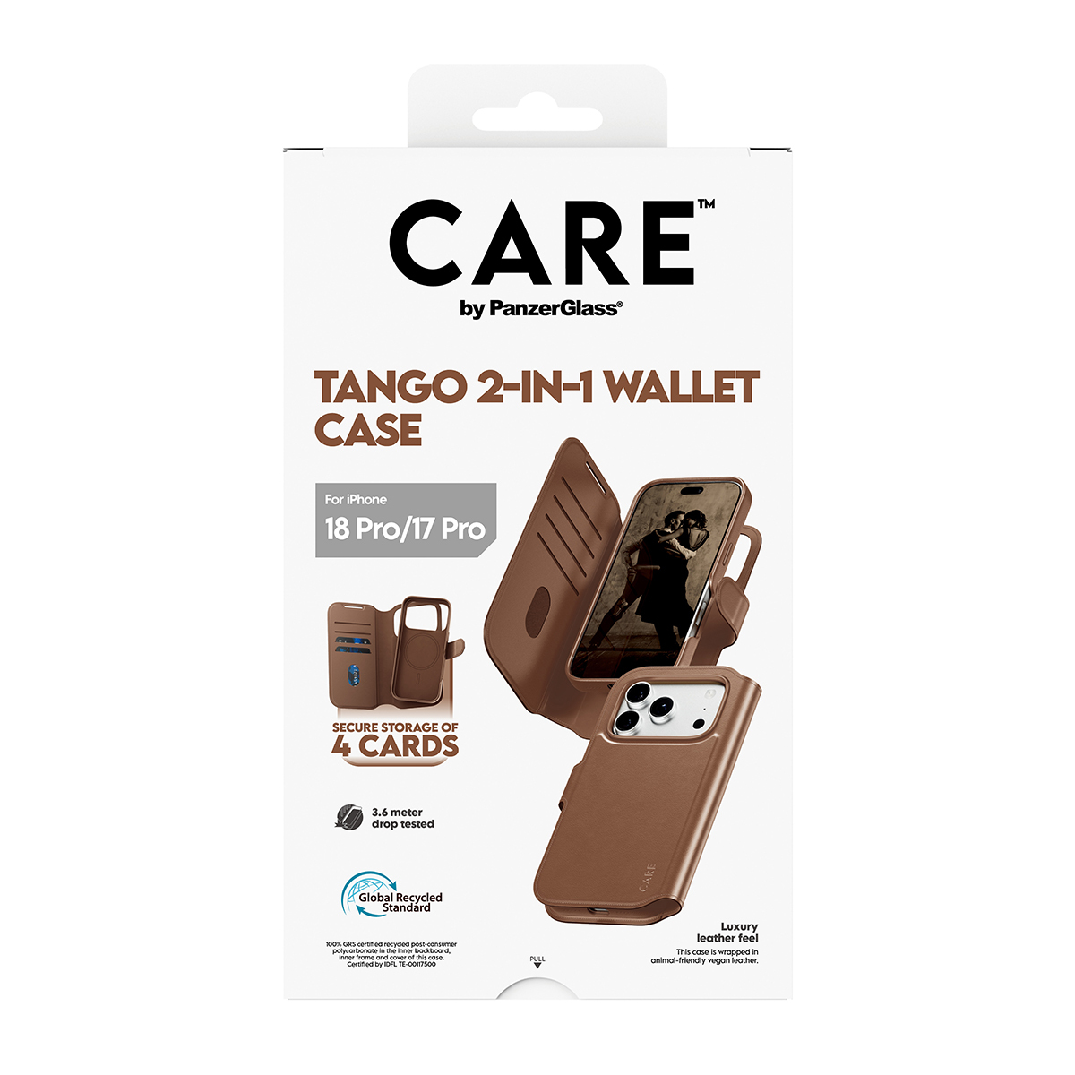 PanzerGlass CARE™ by PanzerGlass® Tango 2-in-1 Wallet Case Brown w. MagSafe iPhone 18 Pro | 17 Pro – image 3