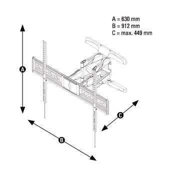 Hama 00116225 TV mount/stand 2.29 m (90") Black – image 8