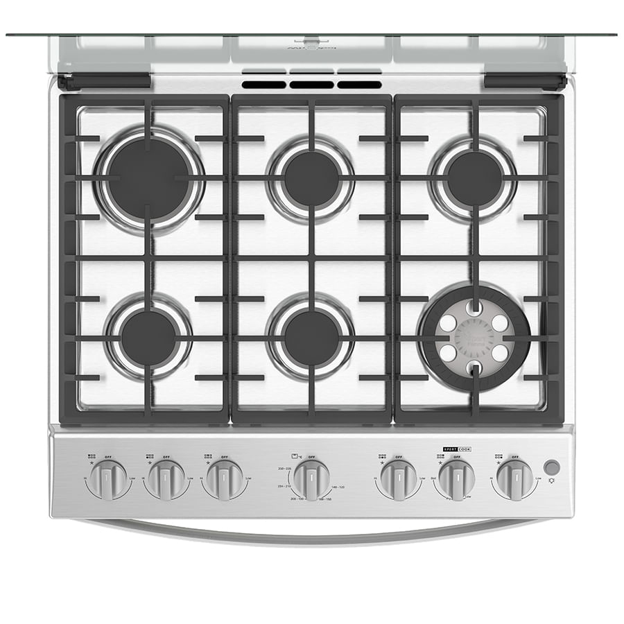 Whirlpool WFR7100S cooker Freestanding cooker Gas Grey – image 8