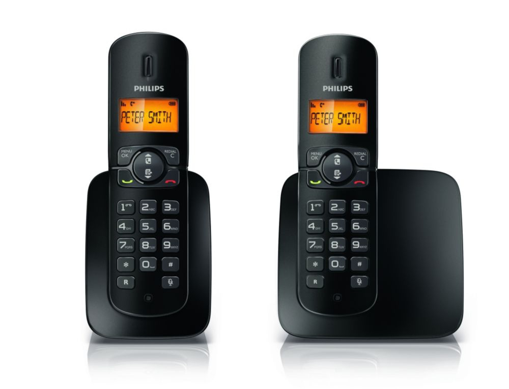 Philips CD1802 DECT telephone Caller ID Black