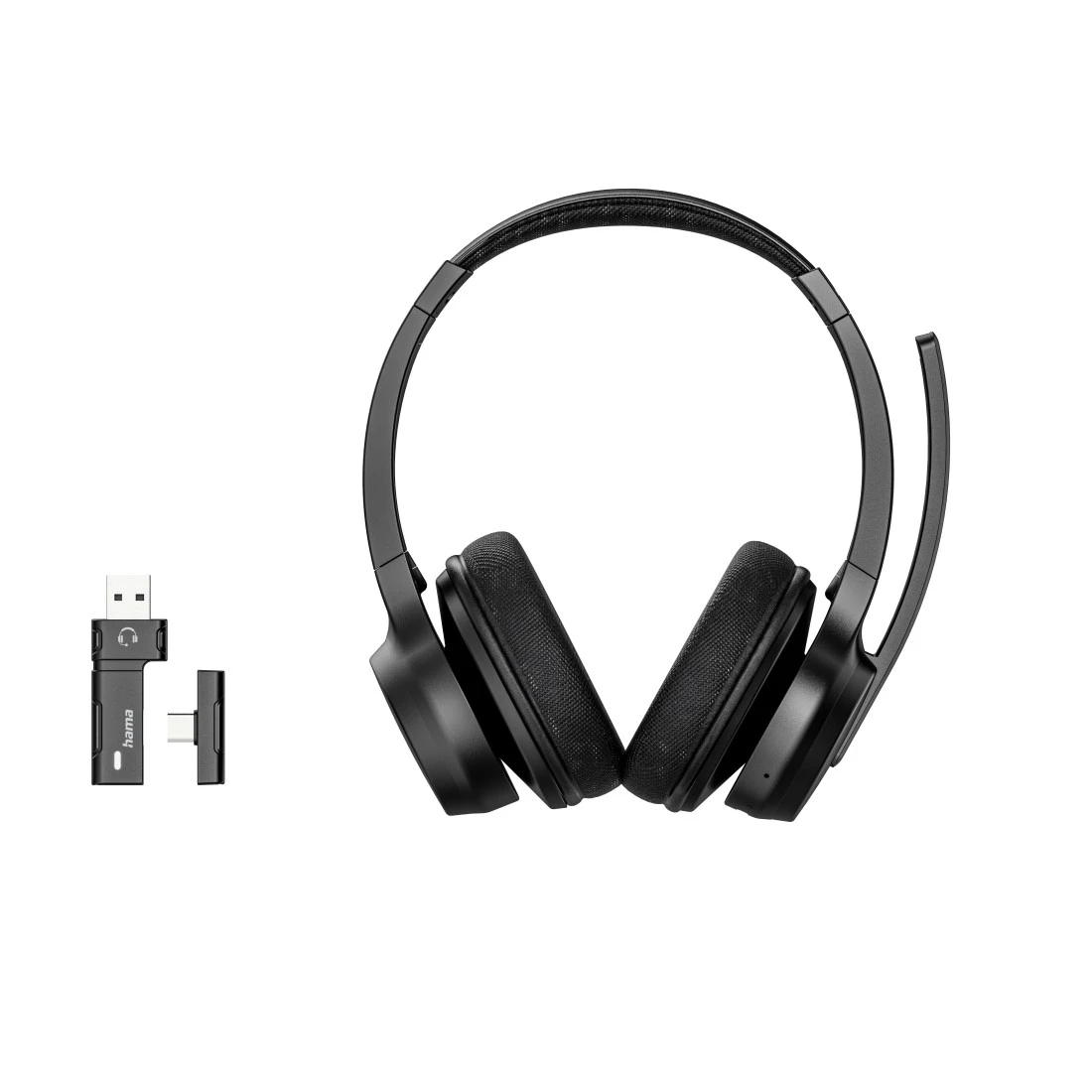 Hama WHS-450 Headset Wireless Head-band Office/Call center USB Type-C Bluetooth Black – image 2