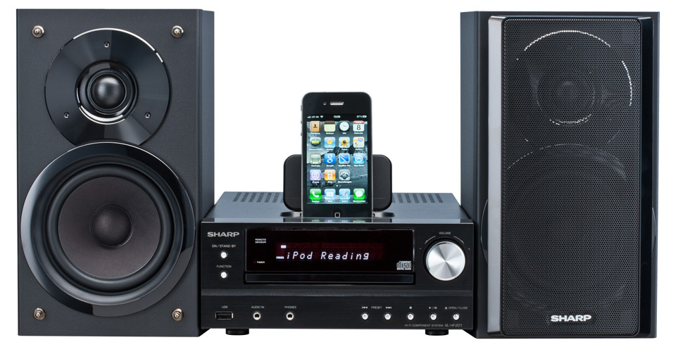 Sharp XL-HF201PHBK home audio system Home audio mini system – image 2