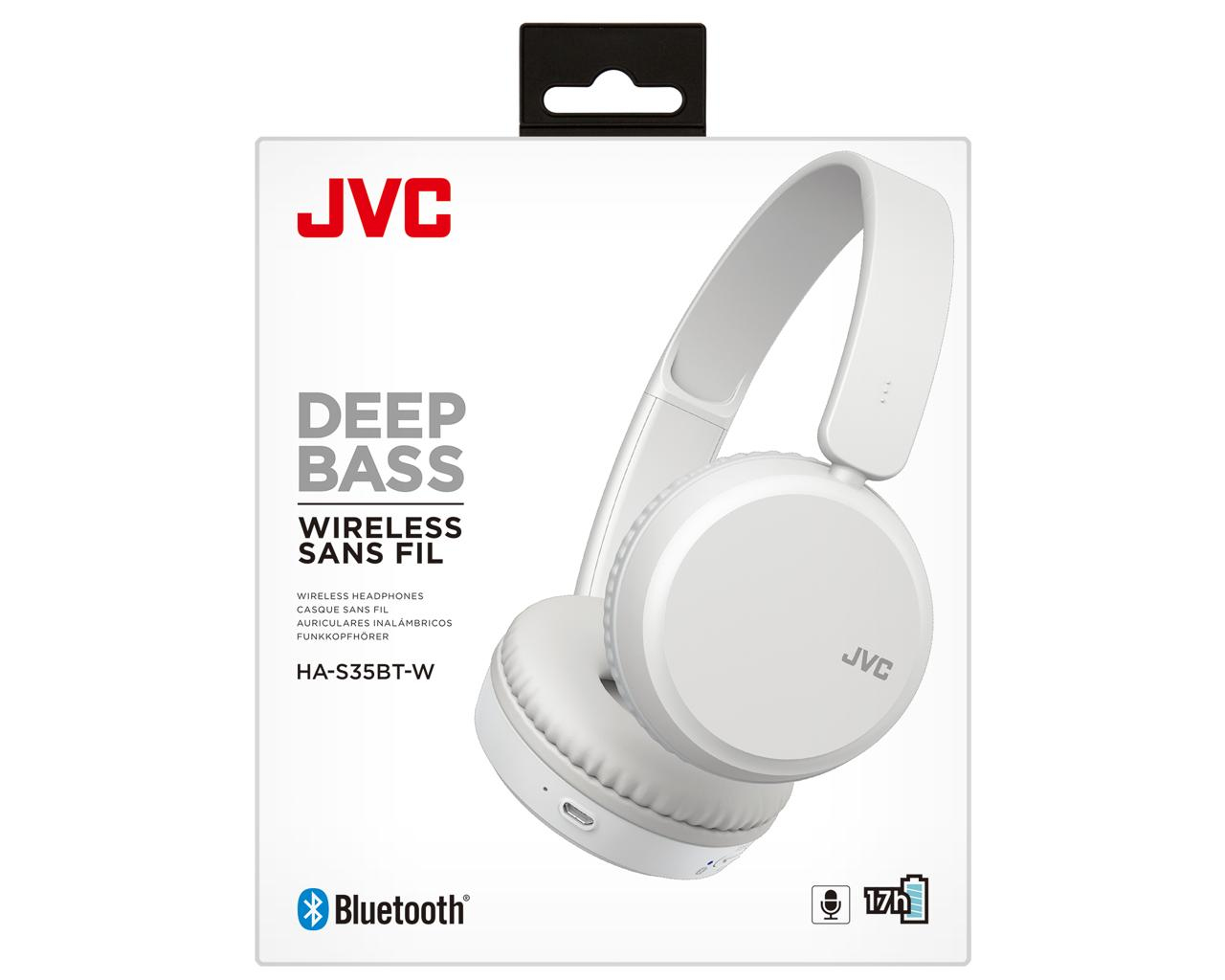 JVC HA-S35BT Headset Wireless Head-band Calls/Music Micro-USB Bluetooth White – image 7