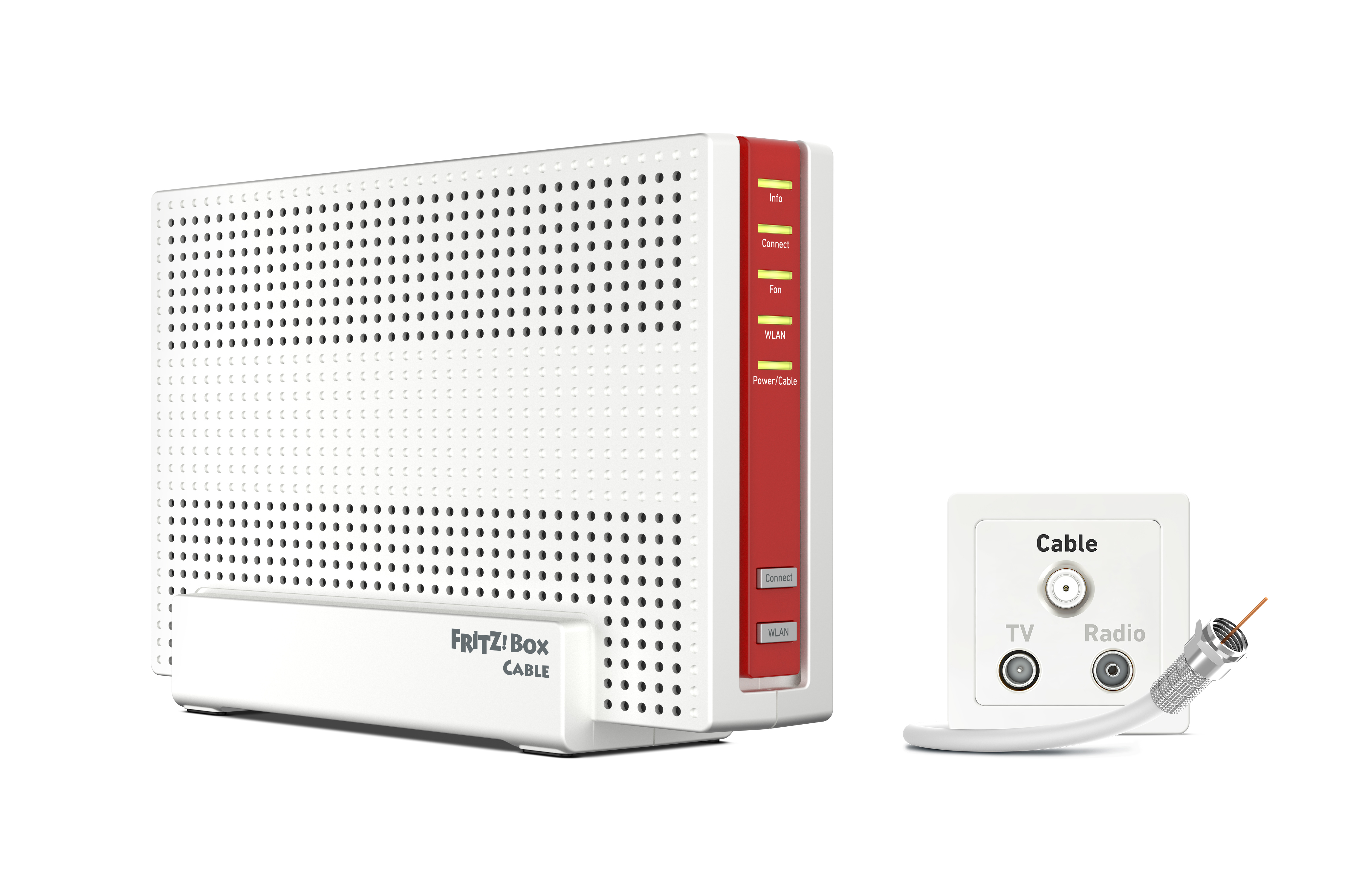FRITZ!Box 6690 CABLE RETAIL INTERNATIONAL trådlös router 10 Gigabit Ethernet Dual-band (2,4 GHz / 5 GHz) Vit