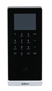Control de Acceso Dahua ASI2201H-DW - Lector Tarjetas MIFARE - Contraseña - 2.4" - Ethernet - USB - ASI2201H-DW