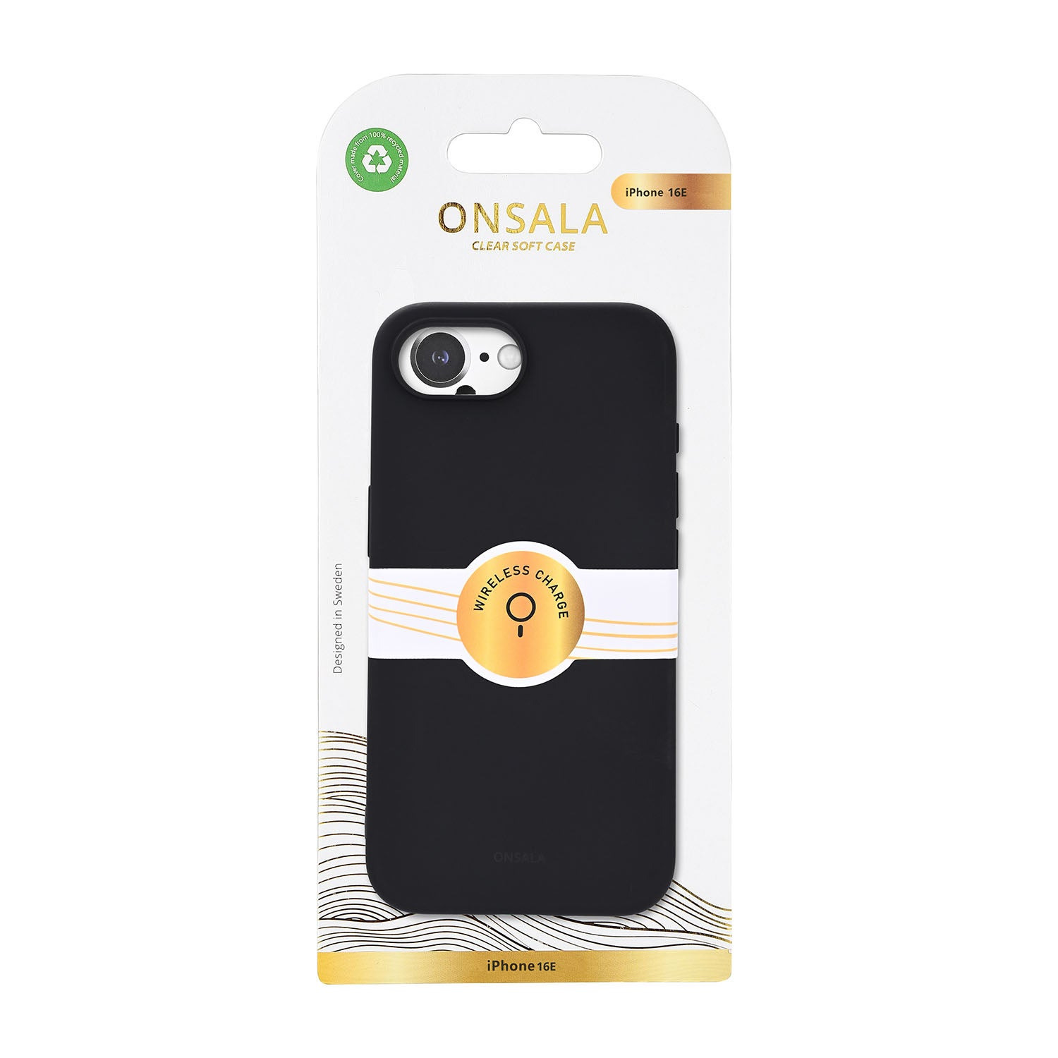 Onsala Phone Case Silicone Touch Black - iPhone 16e/17e – image 2