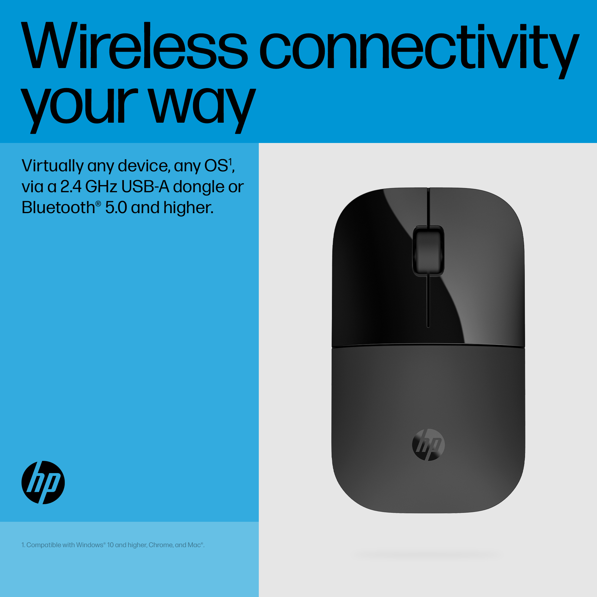 HP Z3700 Dual Black Wireless Mouse – image 3
