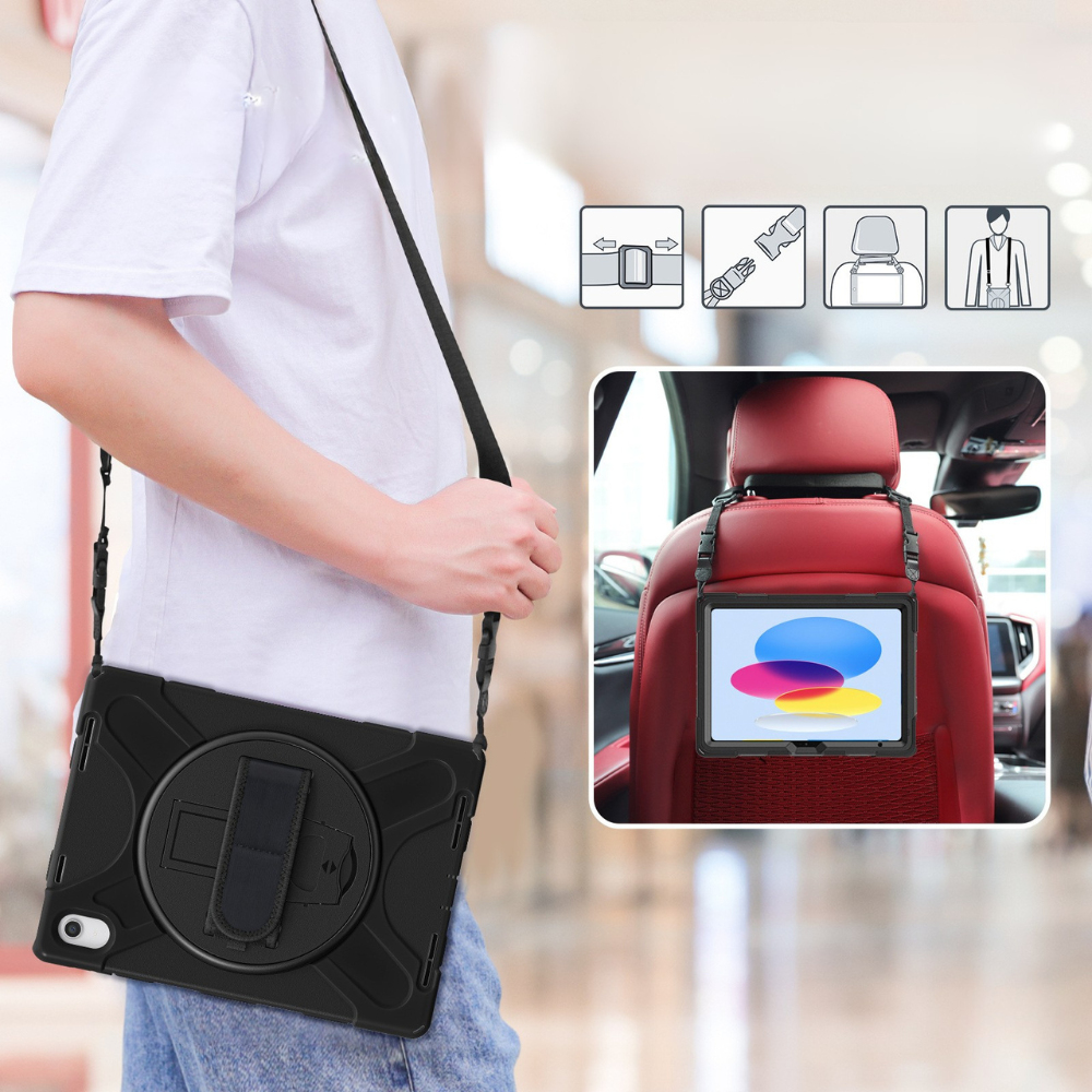 Origin Storage iPad Case 10th 10.9 2022/iPad 11 2025 With Portable Shoulder strap & PET screen protector – image 2