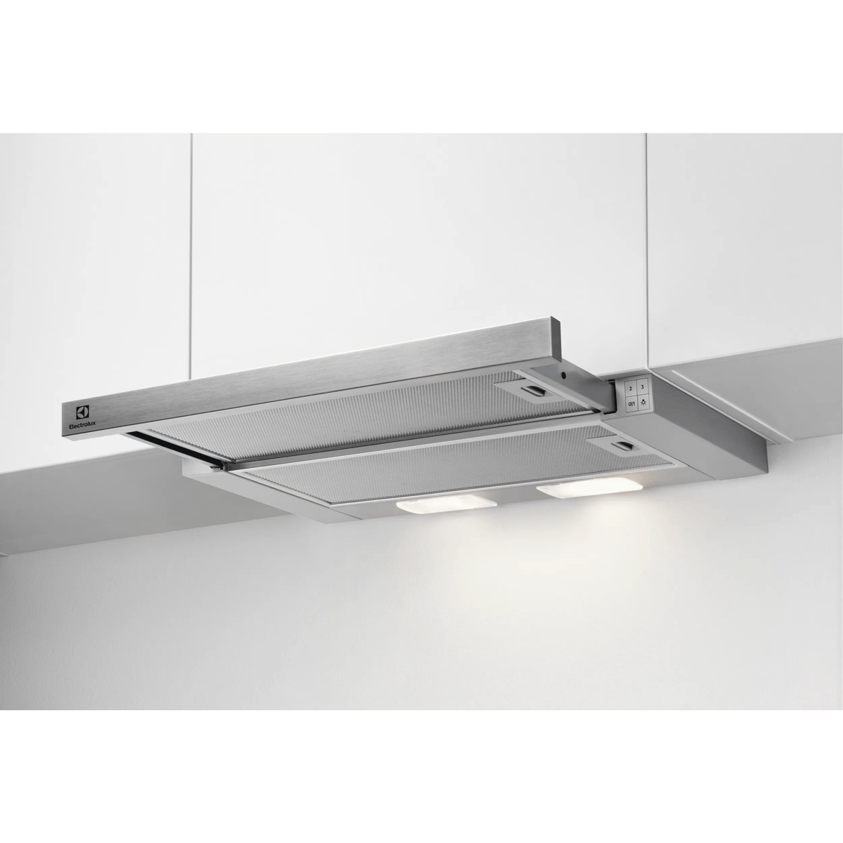Electrolux LFP326S Semi built-in (pull out) Grey, Stainless steel 410 m³/h – image 1