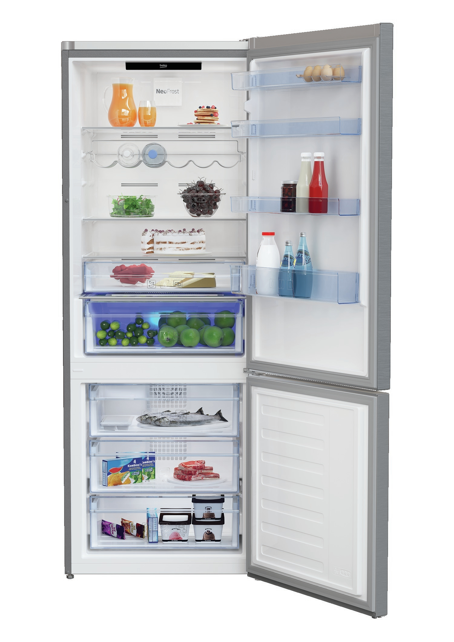 Beko RCNE560E40ZXBN fridge-freezer Freestanding – image 2