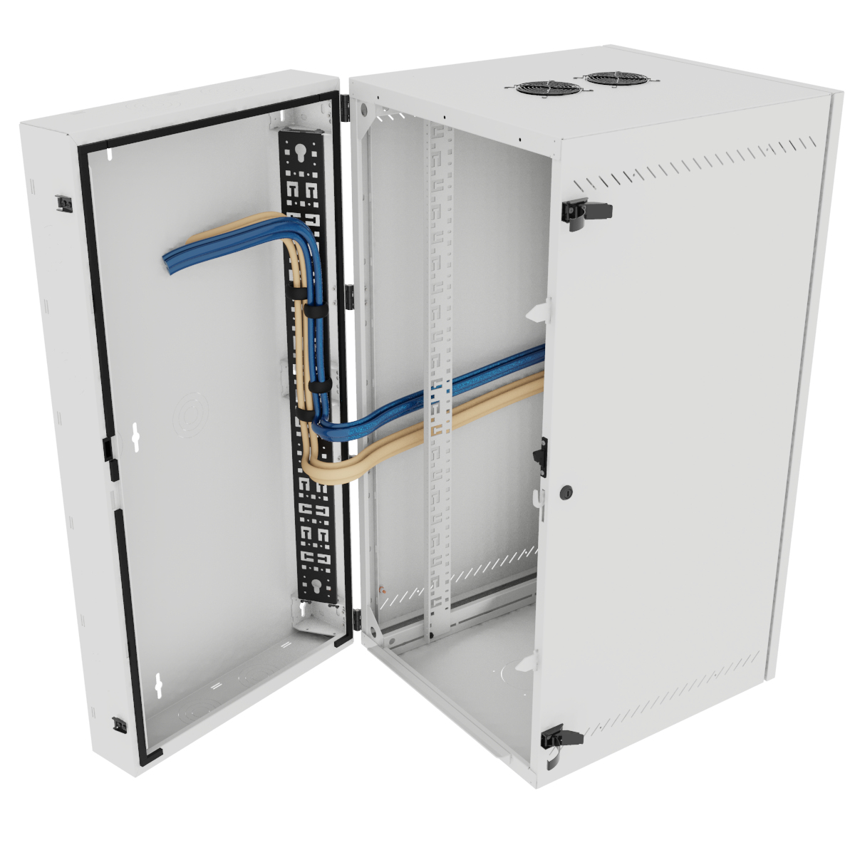 Vertiv VR Rack GL48WMCMS-W-SE-AF-CM rack cabinet 25U Wall mounted rack White – image 3