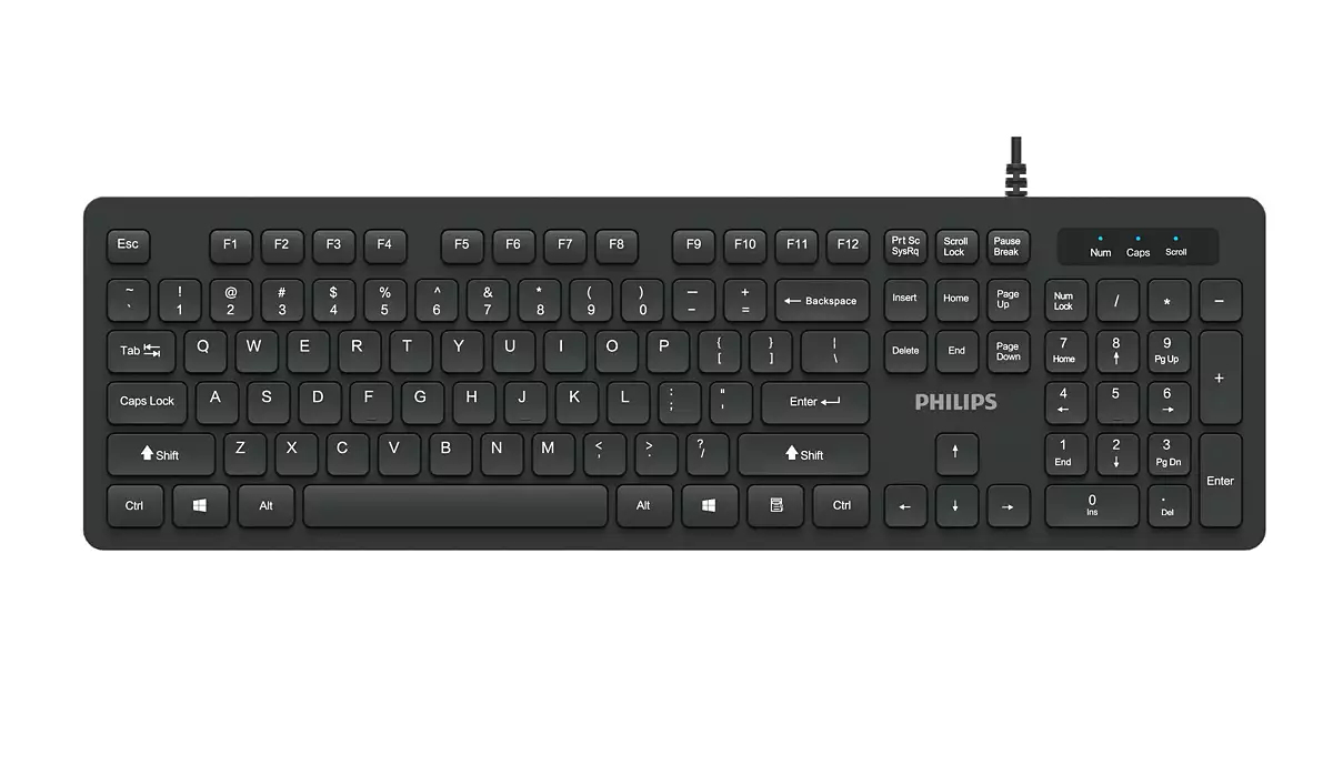 Philips 200 Series SPK6264/93 keyboard Universal USB QWERTY English Black